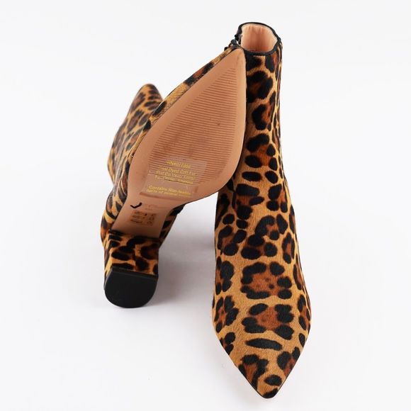 New J.CREW Size 8.5 Pointed-Toe Sadie Boots in Leopard Calf Hair - Picture 7 of 7